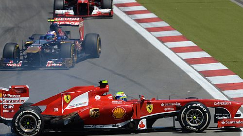 Masa saslīd Vācijas GP 
Foto:  AFP/Scanpix