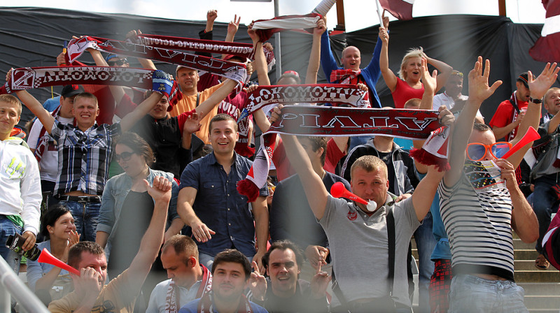 Latvijas līdzjutēji Polijā
Foto: sportowefakty.pl