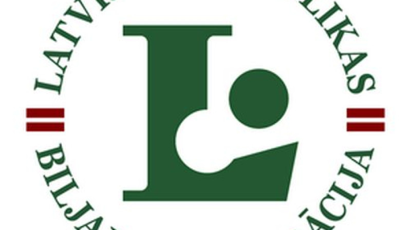 Latvijas Biljarda federācijas logo
Foto: lrbf.lv