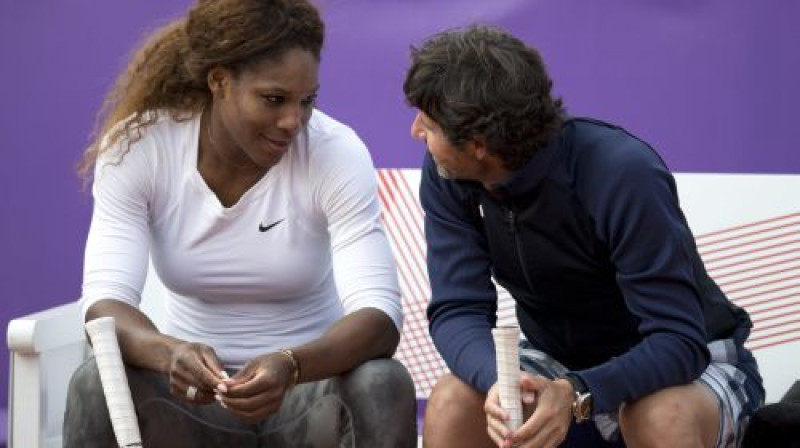 Serēna Viljamsa ar treneri Patriku Muratoglu
Foto: Scanpix