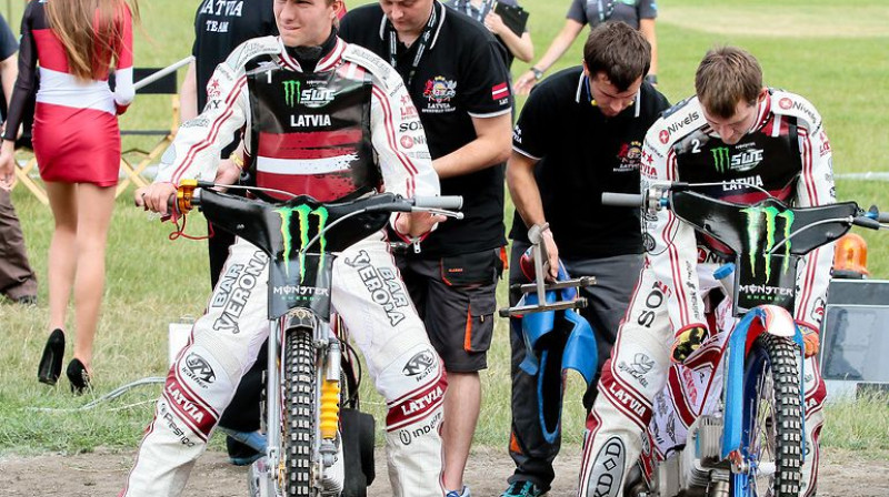 Ķasts Puodžuks un Maksims Bogdanovs ir gatavi startam
Foto: sportowefakty.pl