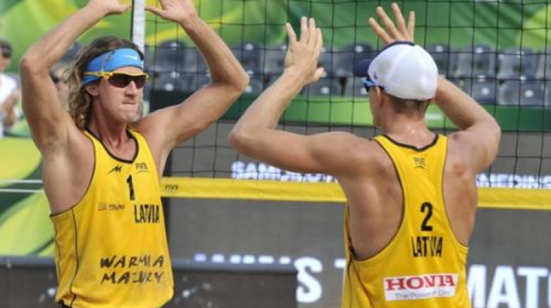 Aleksandrs Samoilovs un Jānis Šmēdiņš
Foto: Romāns Kokšarovs, Sporta Avīze, f64
