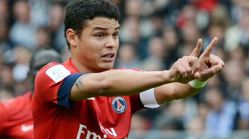 PSG kapteinis Tjagu Silva parakstījis jaunu līgumu ar klubu 
Foto: AFP/Scanpix