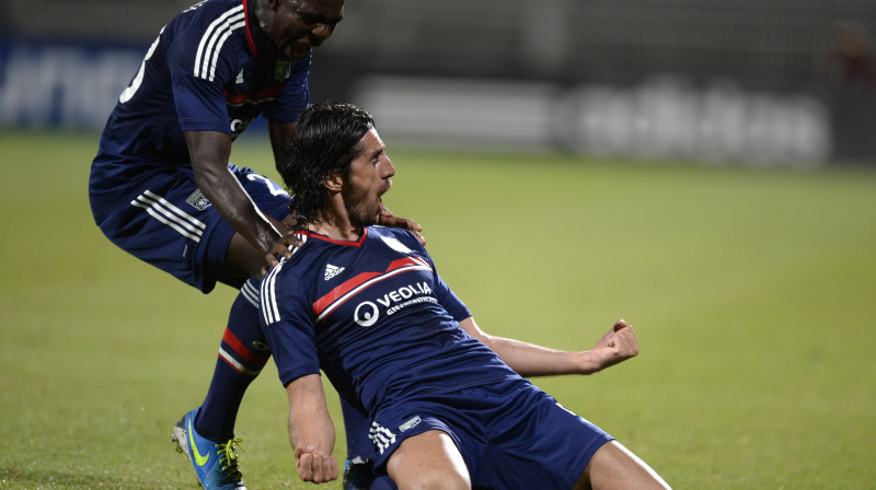 Milans Biševacs (pa labi) atzīmē vārtu guvumu
Foto: AFP/Scanpix