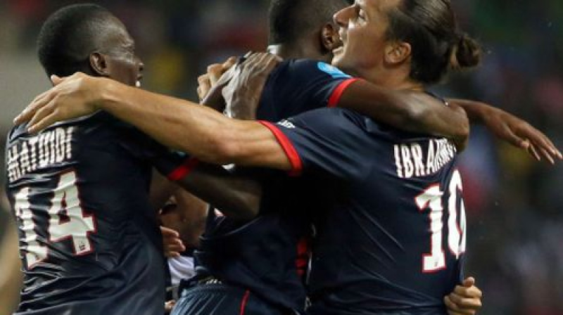 PSG atzīmē vārtu guvumu
Foto: AFP/Scanpix