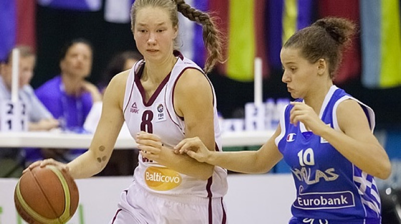 Digna Strautmane uzvarā pār Grieķiju savāca ceturto "double-double" Eiropas čempionātā
Foto: www.fibaeurope.com
