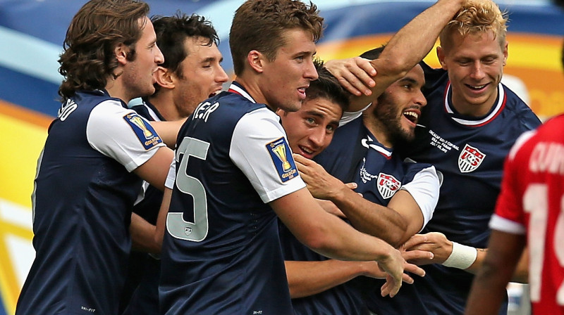 ASV futbolistiem pēc panākuma Zelta kausā kāpums arī FIFA rangā
Foto: AFP/Scanpix