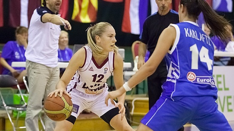Uzbrucēja Laura Grabe
Foto: www.fibaeurope.com
