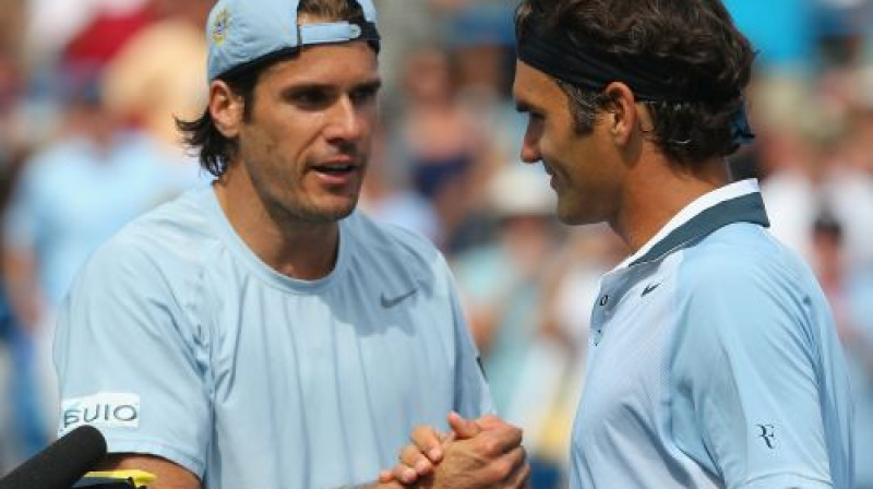 Tomijs Hāss izlaida uzvaru pret Rodžeru Federeru
Foto: AFP/Scanpix
