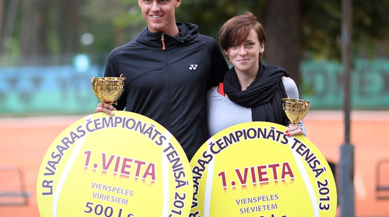 Mārtiņš Podžus un Ieva Irbe
Foto: Jānis Blaus