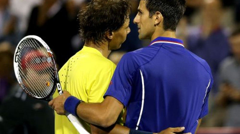 Rafaels Nadals un Novaks Džokovičs 
Foto: AFP/Scanpix