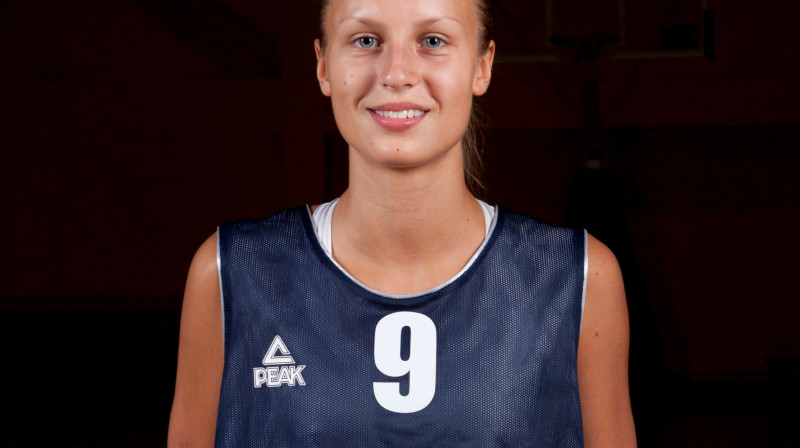 Kitija Laksa: 16 punktu Latvijas U18 izlases uzvarētajā spēlē ar Beļģijas juniorēm.
Foto: Rihards Streiķis