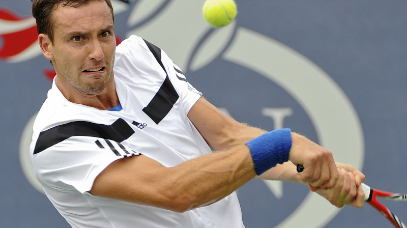 Ernests Gulbis šogad Ņujorkā piedalījās tikai vienā mačā
Foto: AP/Scanpix