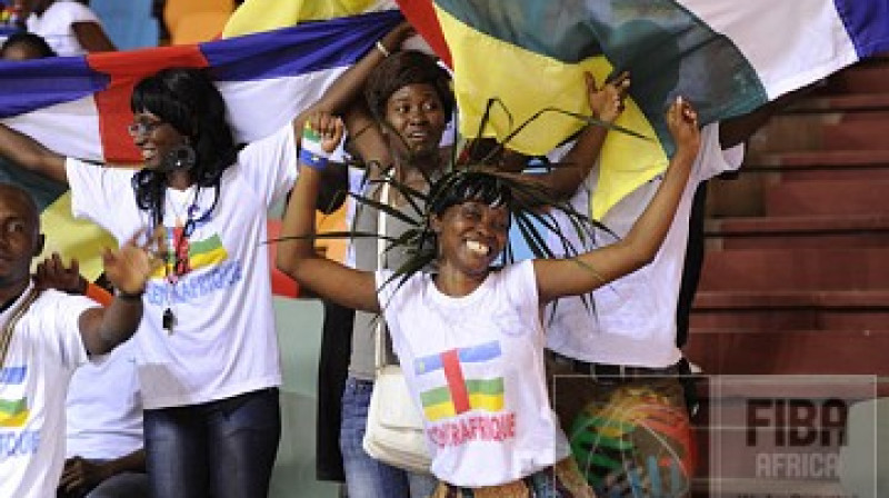 Centrālāfrikas Republikas fani Abidžanā
Foto: FIBA Africa