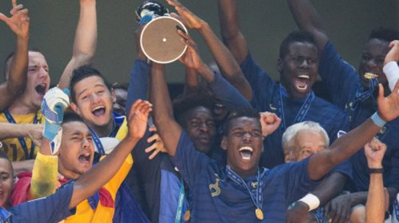 Pols Pogbā, Žofrejs Kondogbijā un Floriāns Tovēns šovasar kļuva par pasaules U20 čempioniem
Foto: AP/Scanpix