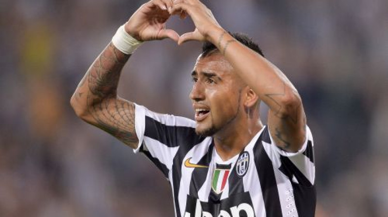 Arturo Vidals šajā spēlē atzīmējās ar diviem vārtiem
Foto: Lapress/Scanpix