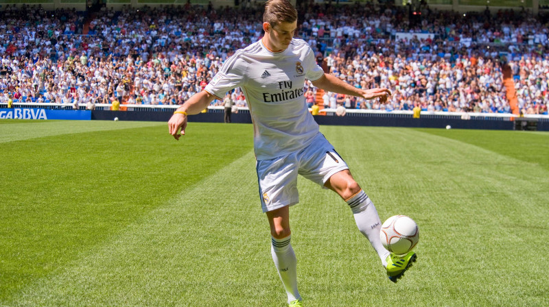 Garets Beils ''Real Madrid'' kreklā
Foto: Oscar Gonzalez/NUR PHOTO/SIPA