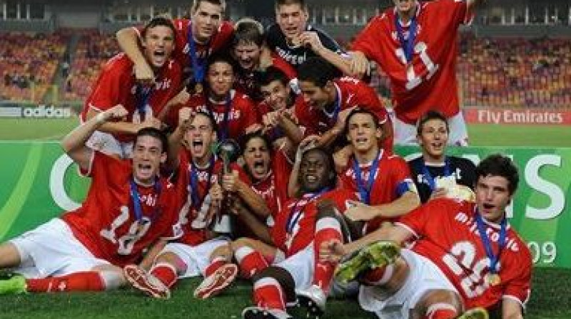 Šveices U-17 izlase 2009. gadā
Foto: Getty Images