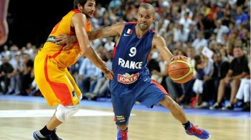 Tonijs Pārkers pret Rikiju Rubio
Foto: AFP/Scanpix