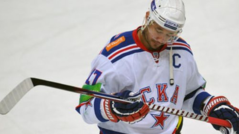 SKA kapteinis Iļja Kovaļčuks šosezon četrās spēlēs ir sakrājis piecus (2+3) punktus
Foto: Lenta.ru