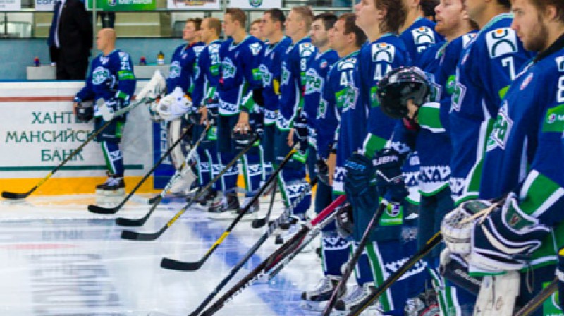 Guntis Galviņš Hantimansijskas  vienības ierindā
Foto: ugra-hc.ru