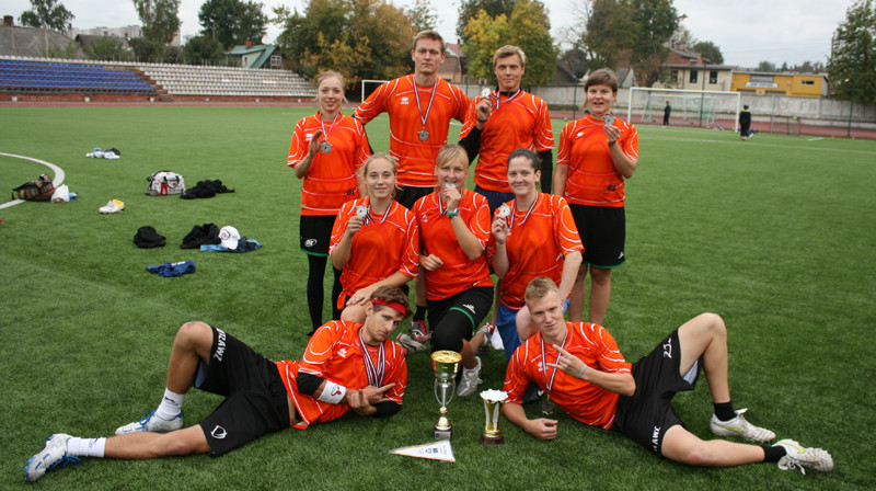 Ogres Frisbija kluba komanda
Foto: Rūta Butāne