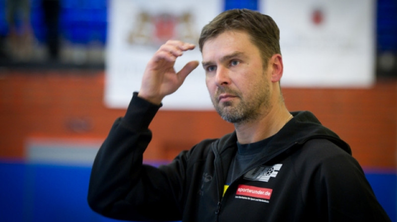 "Celtnieks/LSPA" galvenais treneris Dmitrijs Bražņikovs
Foto: Zigismunds Zālmanis, Nikon