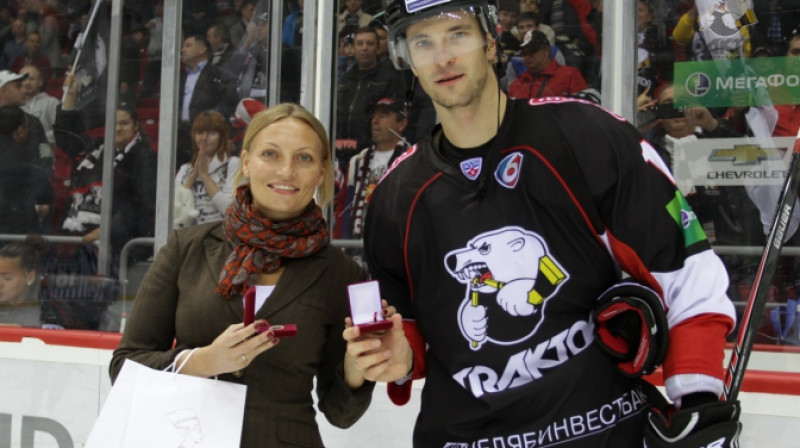 Lauris Dārziņš - mača labākais spēlētājs
Foto: hctraktor.org