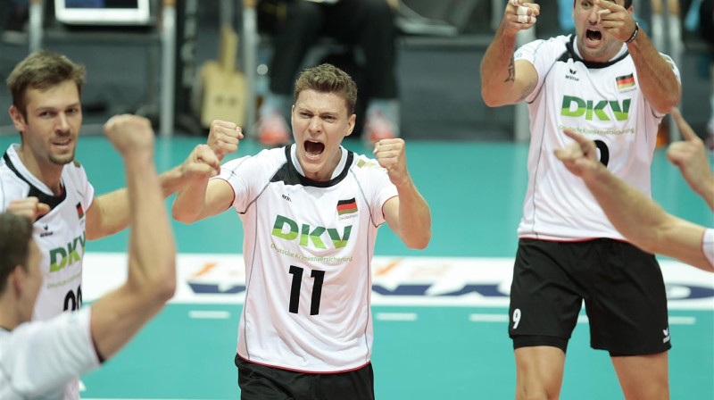 Vācijas izlase vakar parūpējās par lielāko turnīra pārsteigumu
Foto: cev.lu