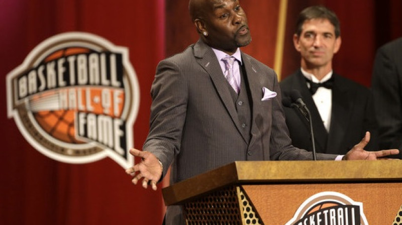 Garijs Peitons 2013. gada 8. septembrī tika uzņemts NBA Slavas zālē
Foto: AP/Scanpix