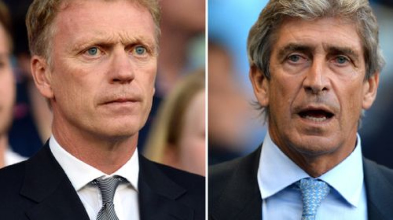 Deivids Moizs un Manuels Pelegrini
Foto: AFP/Scanpix