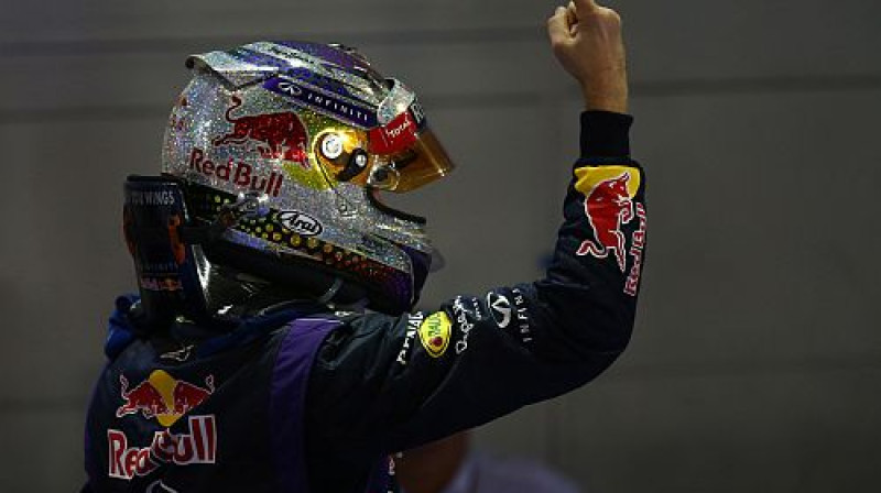 Fetels ar savu jauno ķiveri Singapūrā
Foto: LaPresse/Scanpix