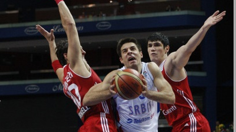 Milenko Tepičs "Siemens" arēnu iepazina 2011. gada Eiropas čempionātā
Foto: AP/Scanpix