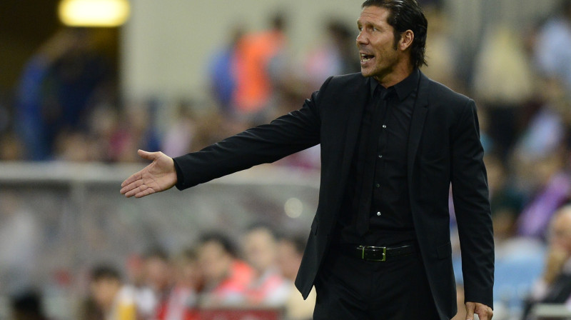 Djēgo Simeone un "Atletico" centīsies tikt pie devītās uzvaras šosezon
Foto: AFP/Scanpix