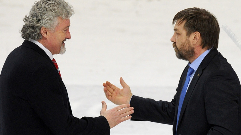 Milošs Ržīha un Oļegs Znaroks
Foto: Itar-Tass