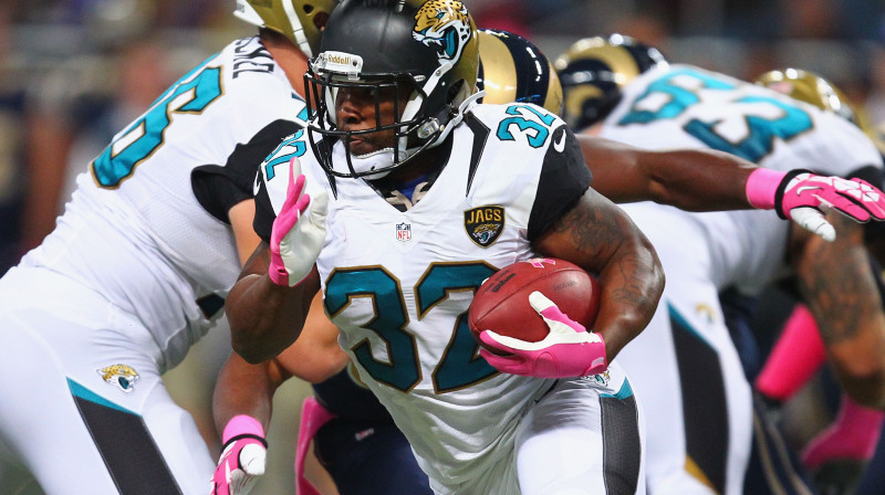 "Jaguars" spēlētājs Moriss Džounss Drū 
Foto: AFP/Scanpix