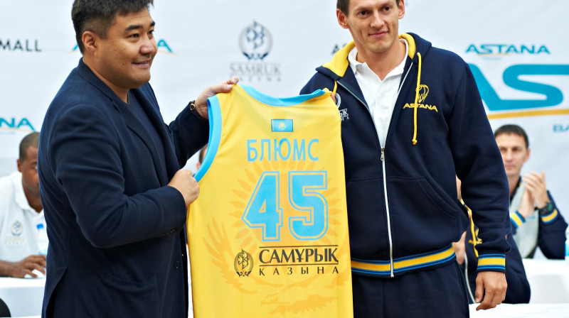 Jānis Blūms un ''Astana'' 27. oktobrī izcīnīja otro uzvaru VTB līgā. Foto: bcastana.kz