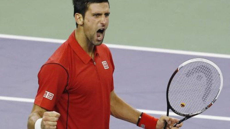 Novaks Džokovičs šogad Ķīnā turpina bez zaudējumiem
Foto: AP/Scanpix