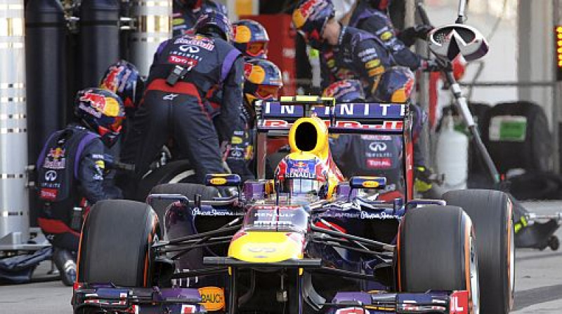 Marks Vēbers pitstopā
Foto: TT NYHETSBYRN/Scanpix