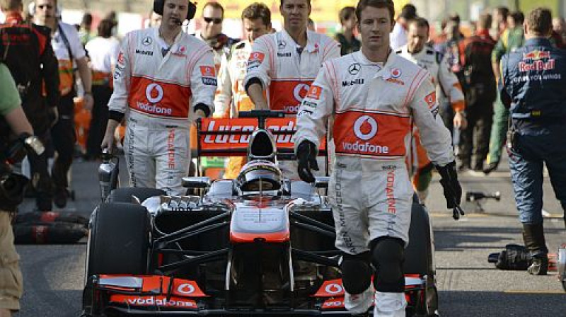 "McLaren" pilots Džensons Batons
Foto: TT NYHETSBYRN/Scanpix