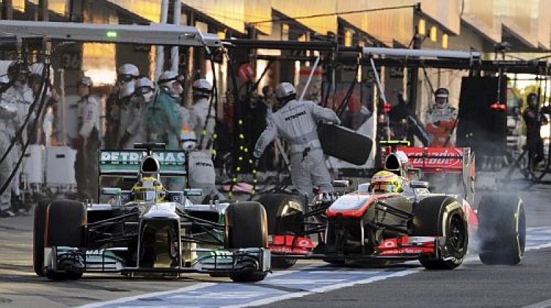 "Mercedes" piegādās motorus arī "McLaren" 
Foto: TT NYHETSBYRN/Scanpix