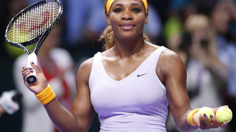 Serēna Viljamsa - pirmajā mačā bez problēmam
Foto: Reuters/Scanpix