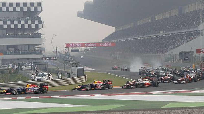 2012. gada Indijas "Grand Prix" starts
Foto: SCANPIX SWEDEN