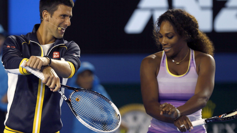 Novaks Džokovičs un Serēna Viljamsa
Foto: Reuters/Scanpix