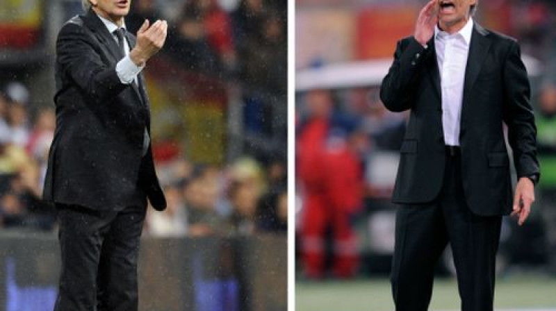 Manuels Pelegrini un Žuzē Mourinju
Foto: AFP/Scanpix