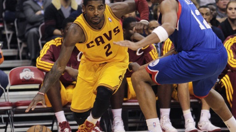 "Cleveland Cavaliers" aizsargs Kairijs Īrvings ir tēvocis Drū
Foto: AP/Scanpix