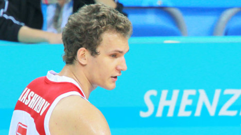 Anatolijs Kaširovs 2013. gada sezonā kopā ar Jāni Strēlnieku pārstāvēja Sanktpēterburgas klubu "Spartak"
Foto: RIA Novosti