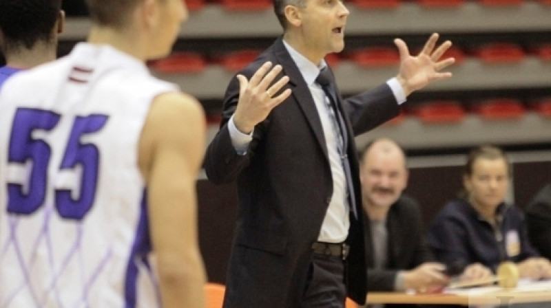 BK "Jelgava" galvenais treneris Mareks Bajārs.
Foto: jelgavasvestnesis.lv