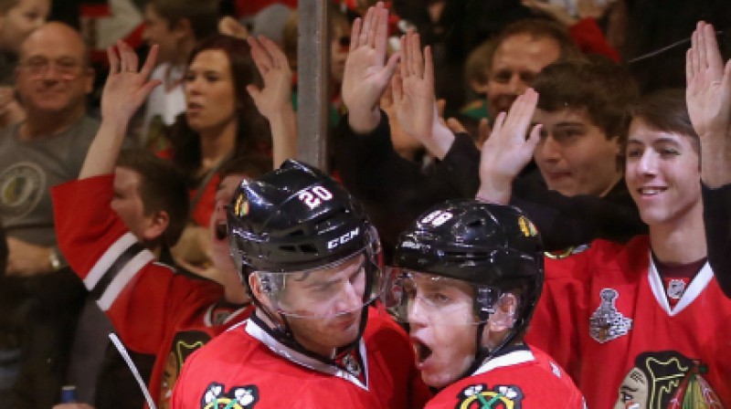 Brendons Sāds un Patriks Keins pēc nedēļas labākā vārtu guvuma
Foto: AFP / Scanpix
