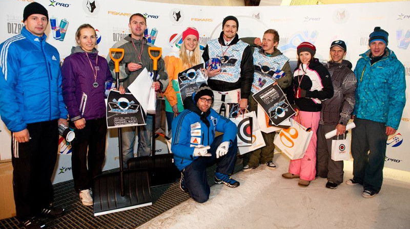 "Showel Race" pirmā posma veiksminieki 
Foto: skeleton.lv